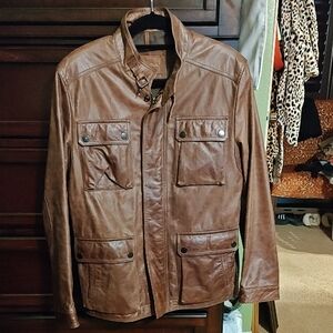 Massimo Dutti Brown Military Jacket